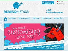 Ecommerce website design review - remind me tags