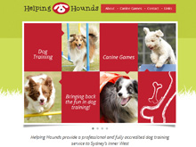CMS Website Design testimonial for Helping Hounds